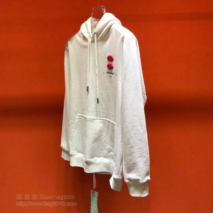 OffWhite男裝 19-20FW新款 最高品質 off連帽衛衣 off白色印花套頭男衛衣  tzy2269